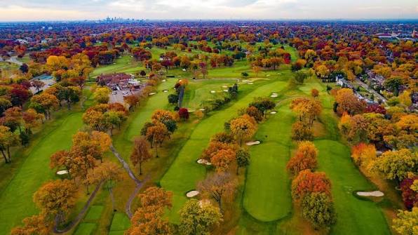 Aerial view of Detroit Golf Club